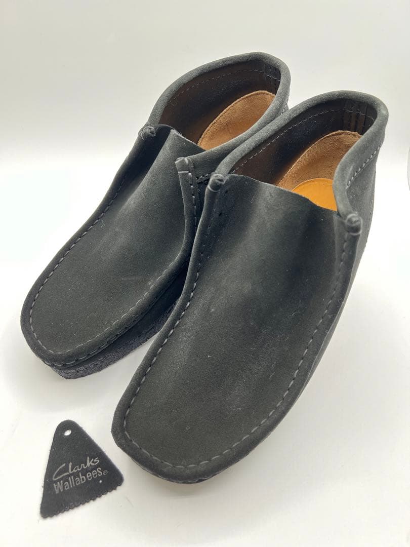 【クラークスClarksワラビーブーツ25.5cm】オリジナルズ　ブラック