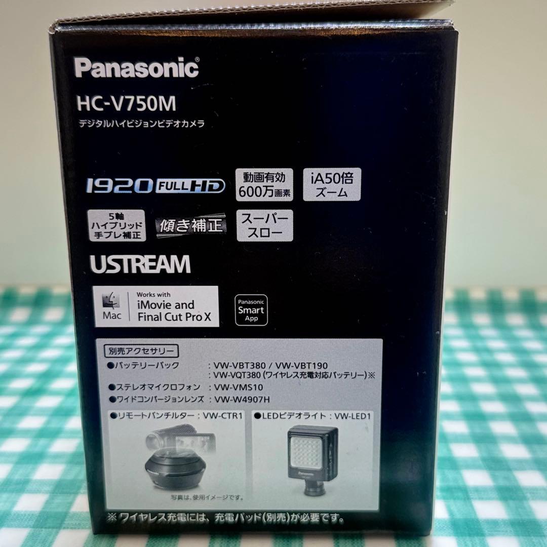 Panasonic HC-V750M ビデオカメラ 32GB内蔵 フルHD 美品