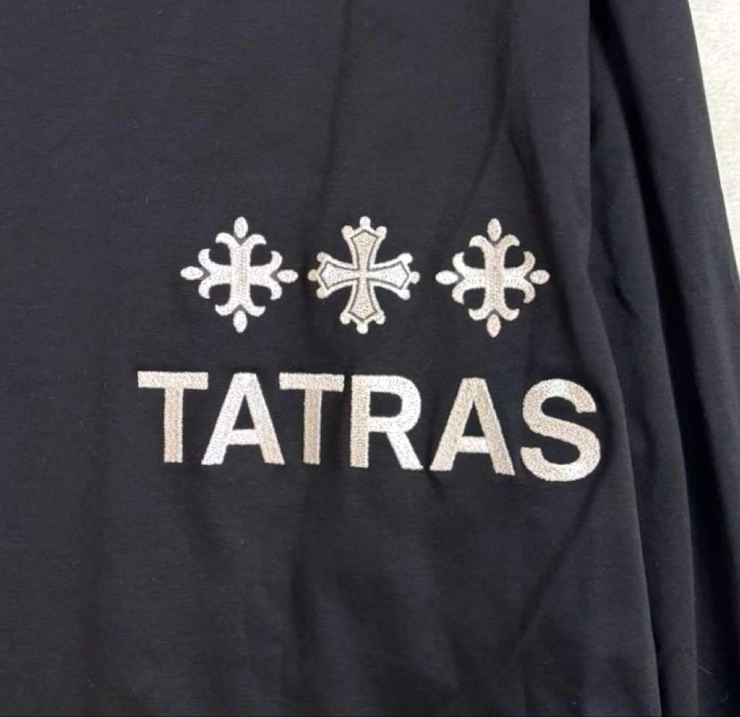 k7　TATRAS▪️BELECI ▪️刺繍ロゴ　ブラック 長袖 T▪️M02