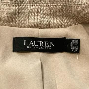 【野良猫】ラルフローレン　リネン100 テーラードジャケット ヘリンボーン