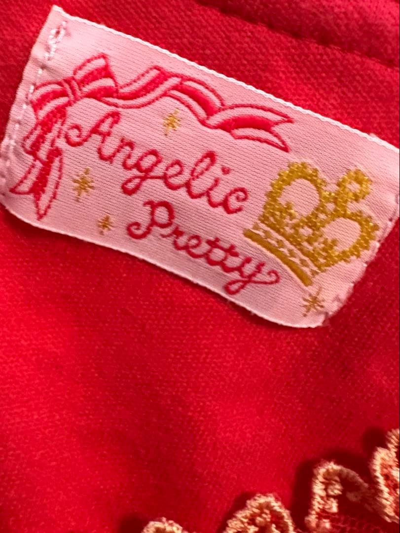 旧タグ　Angelic Pretty ポルカドットリボンレースカットソー