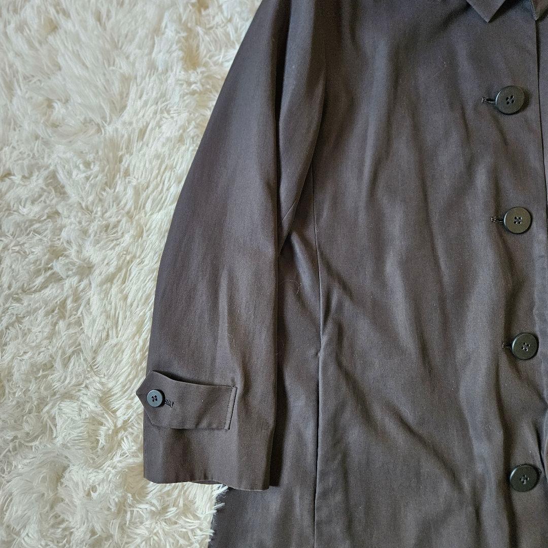 【アーカイブ 美品】ステンカラーコート ミニマルデザイン 国内製 黒