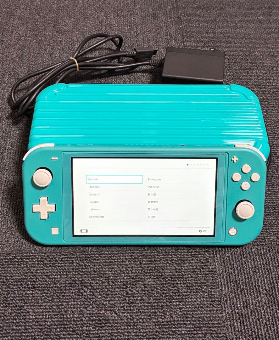 ★動作確認＆初期化済★ニンテンドースイッチライト☆ターコイズブルー☆マイクロSD