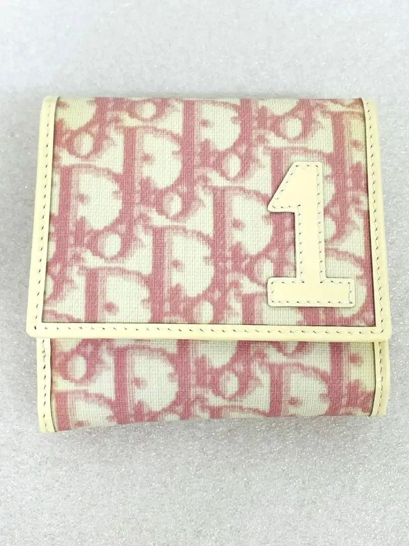 ⭐️美品⭐️Christian Dior トロッター 二つ折り財布 ピンク