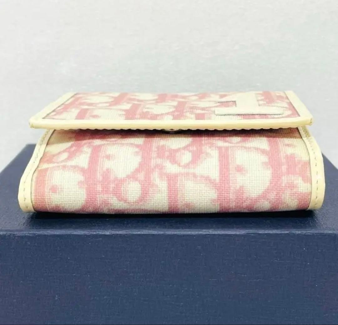 ⭐️美品⭐️Christian Dior トロッター 二つ折り財布 ピンク