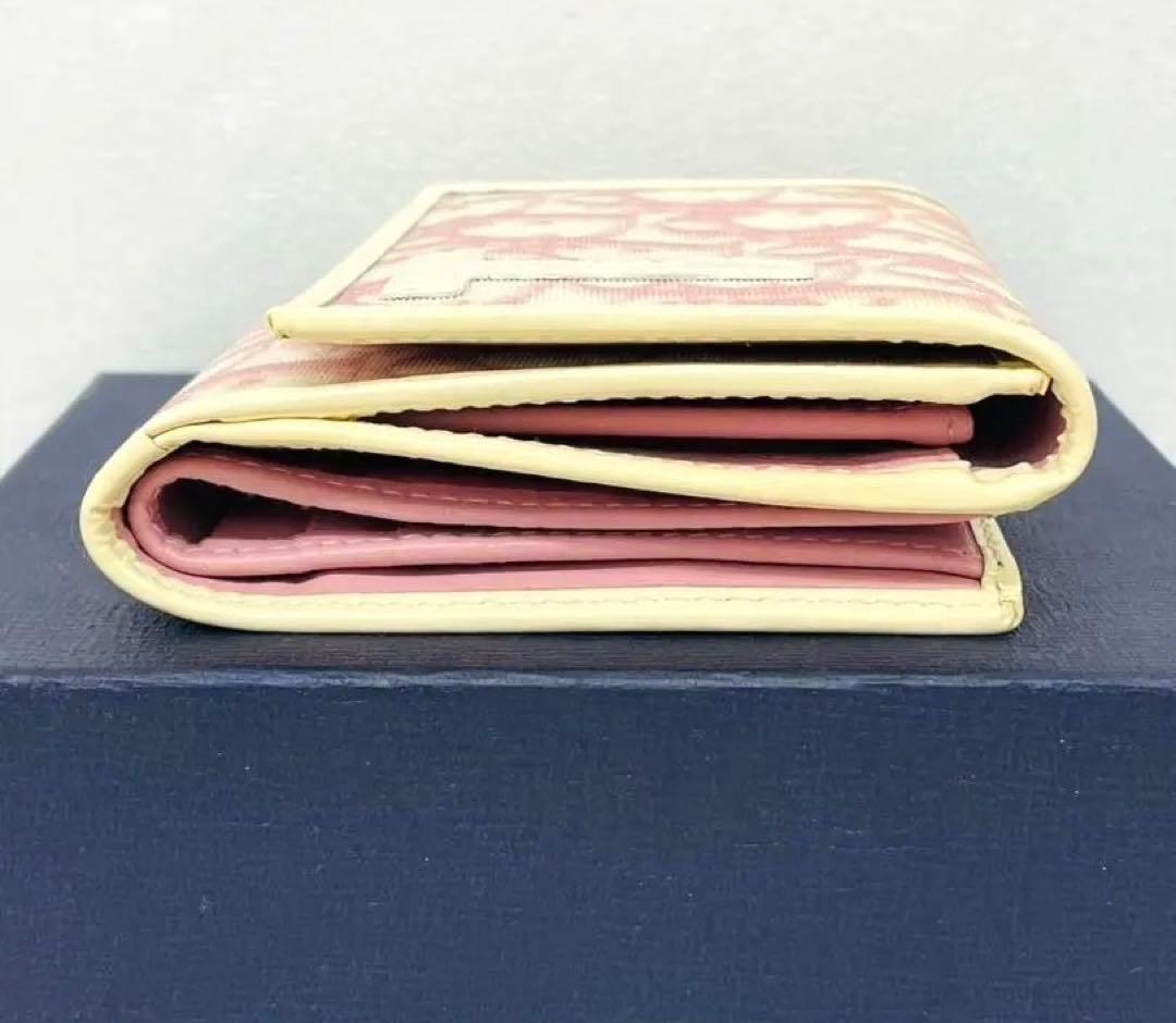 ⭐️美品⭐️Christian Dior トロッター 二つ折り財布 ピンク