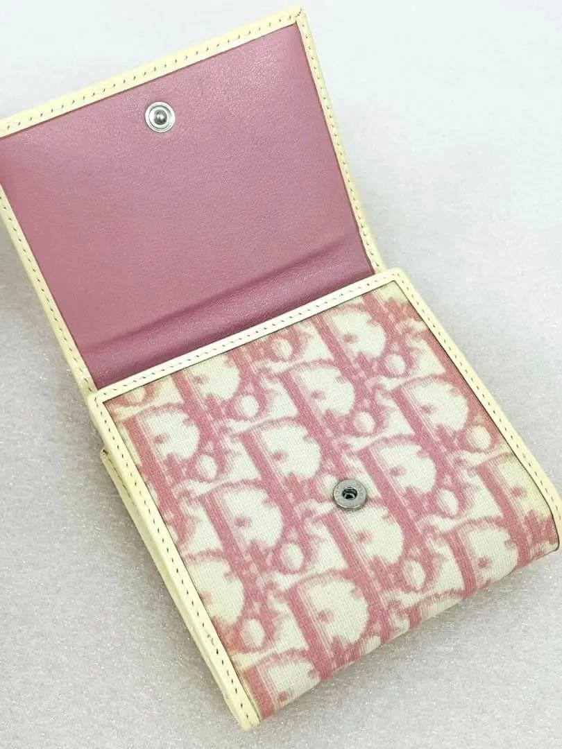 ⭐️美品⭐️Christian Dior トロッター 二つ折り財布 ピンク