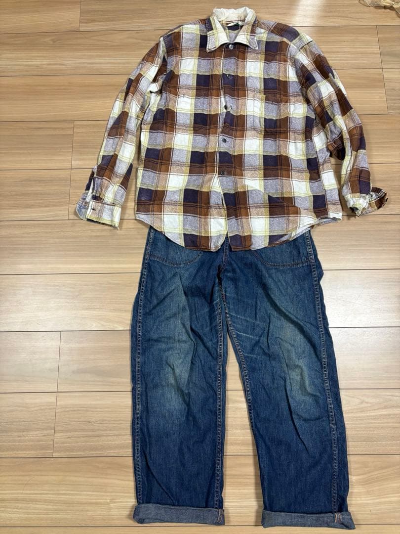 ンテージ　ランチパンツ　60s 50s ペインターパンツ　sears ストア系