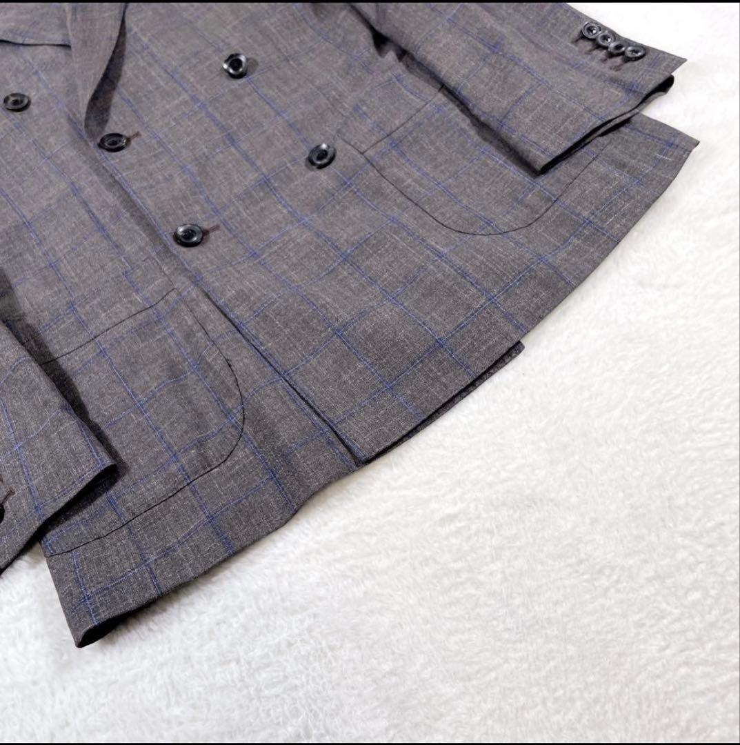 Loro Piana 3ピース ダブルジャケット グレンチェック ペイズリー