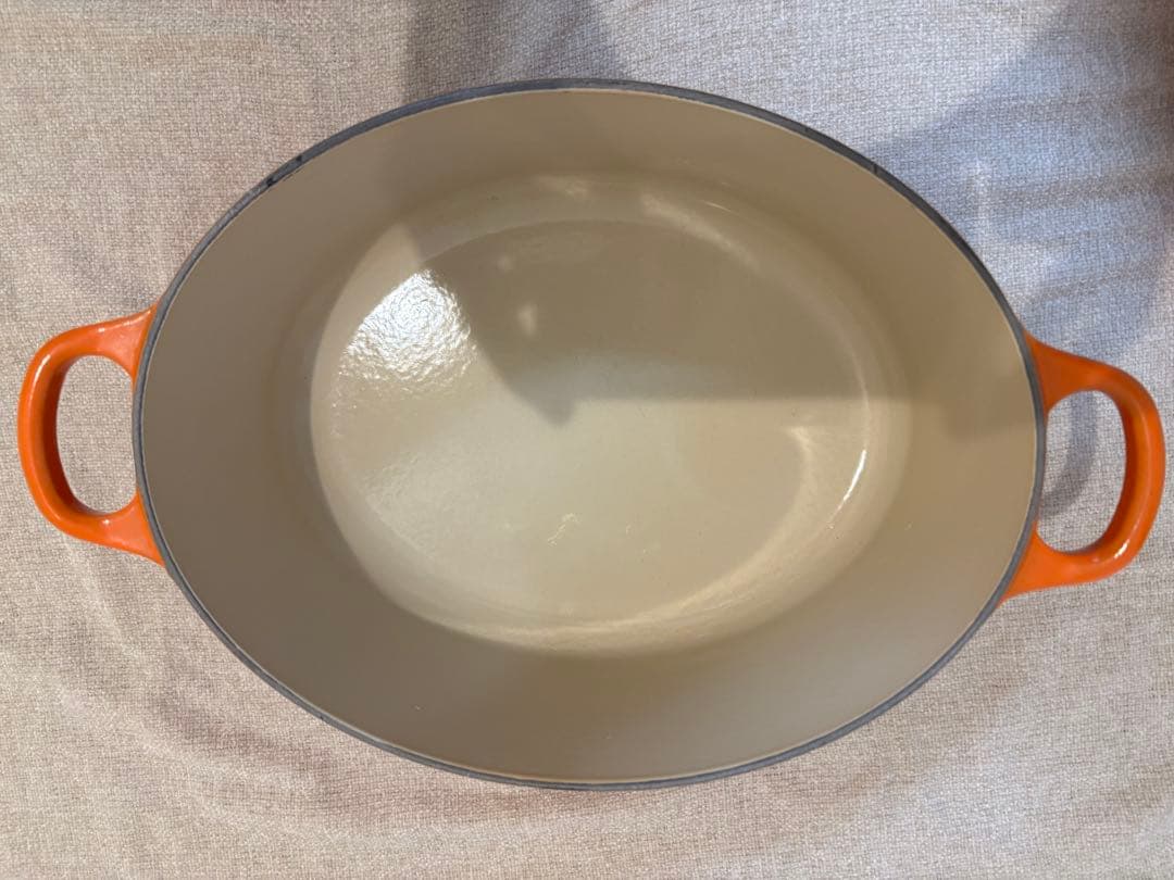 ルクルーゼ ココットオーバル 27cm オレンジ 両手鍋 LE CREUSET
