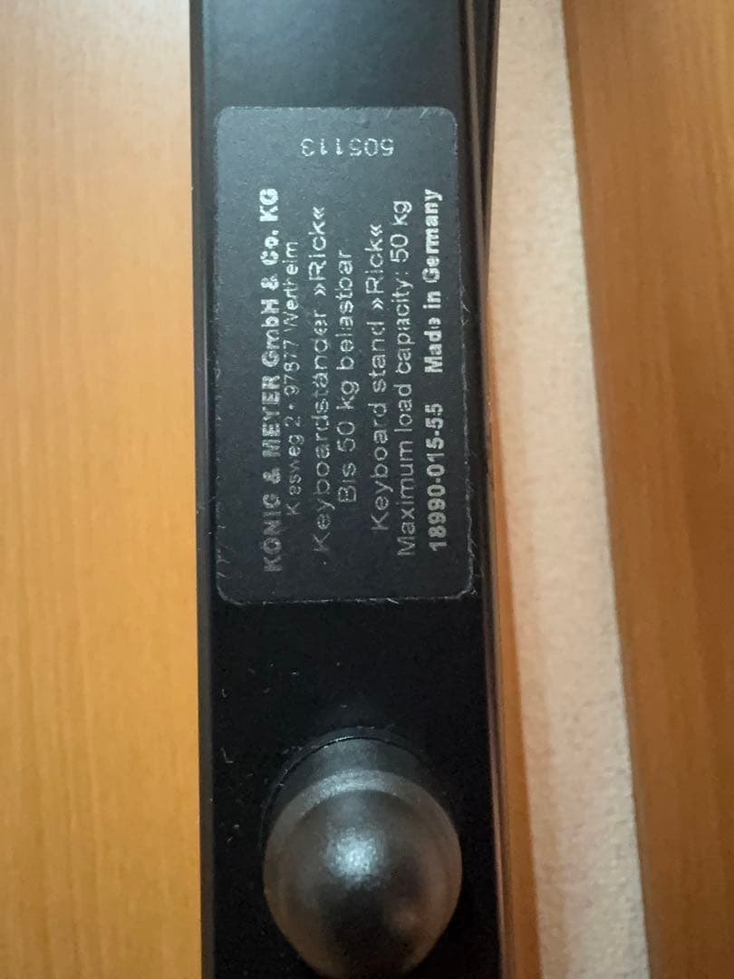 ちゃい様　K&M 18990 キーボードスタンドX型　ダブルタイプ　黒