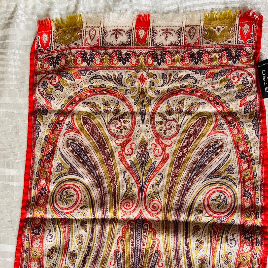 ETRO ペイズリー柄 ショール　イタリア製
