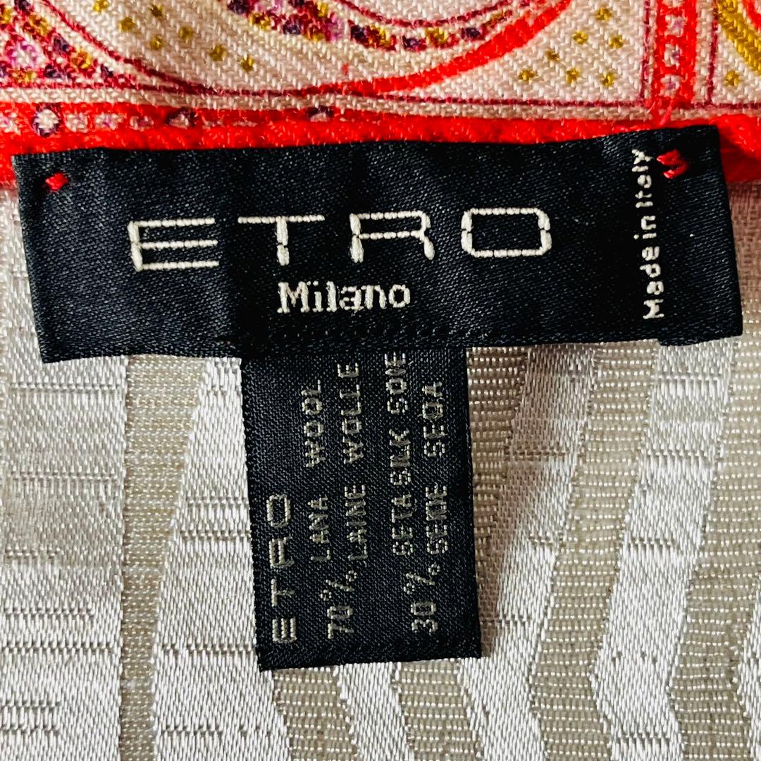 ETRO ペイズリー柄 ショール　イタリア製