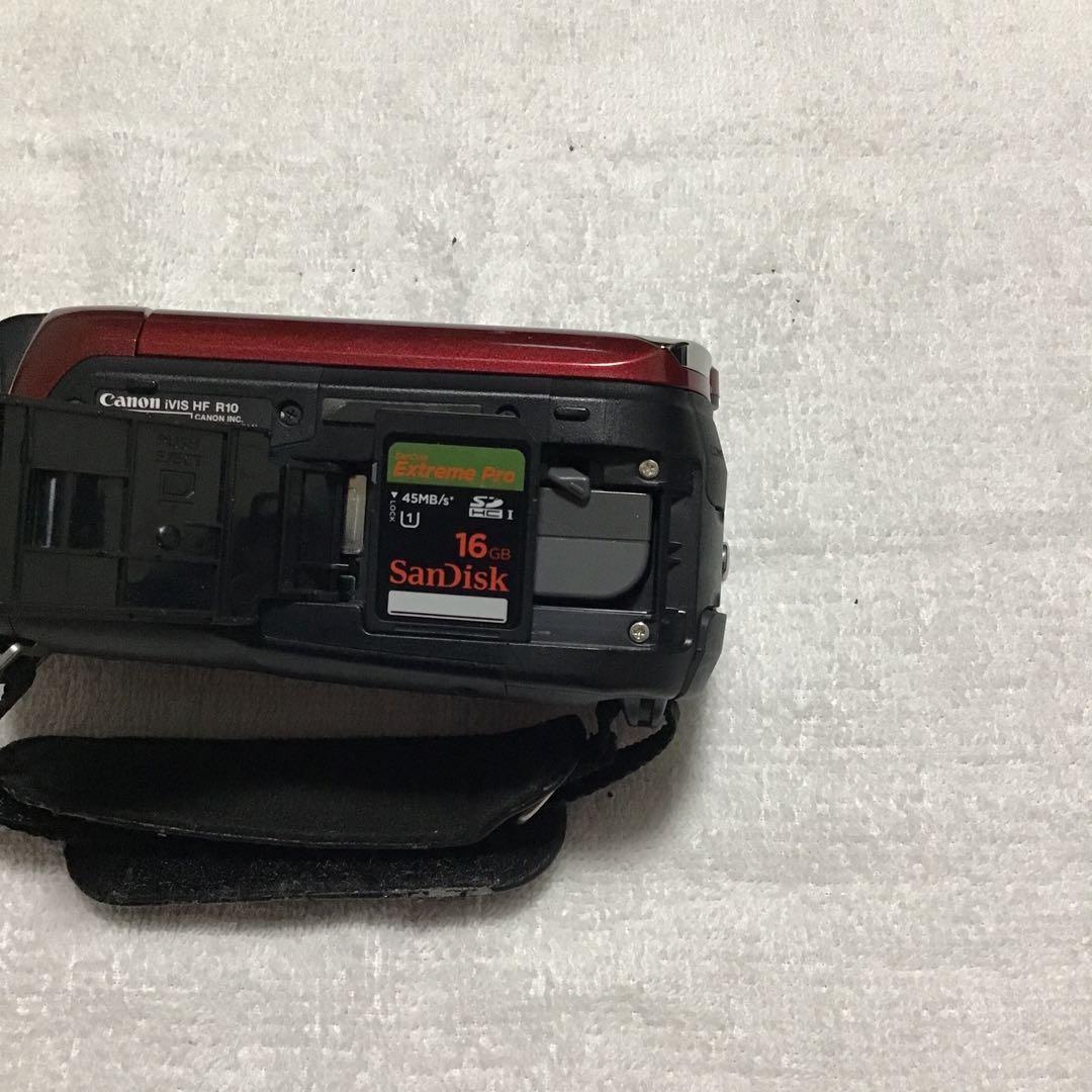 Canon IVIS HF R10 ビデオカメラ 本体 レッド