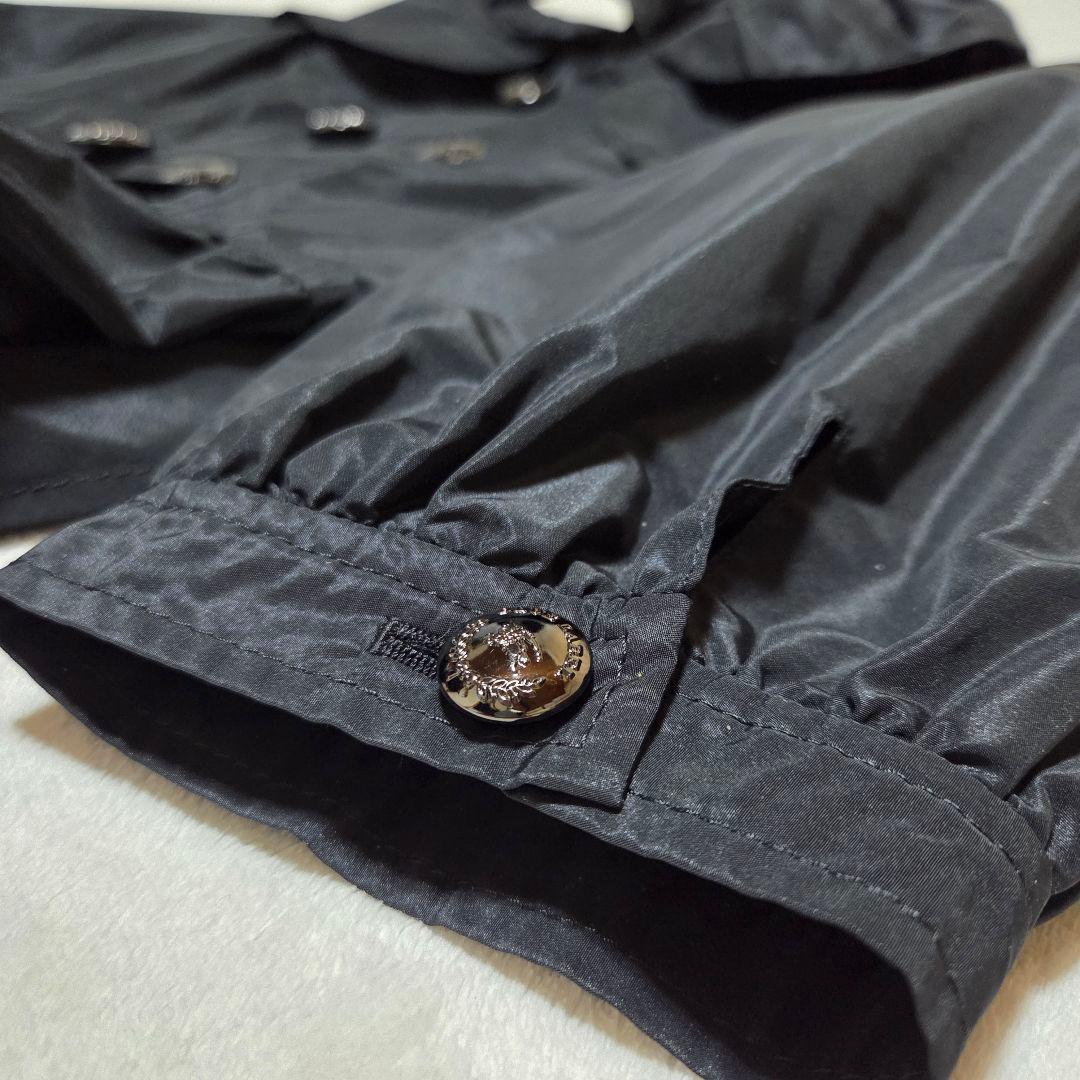 【極美品】BURBERRY ノバチェック ショートトレンチ 黒 M