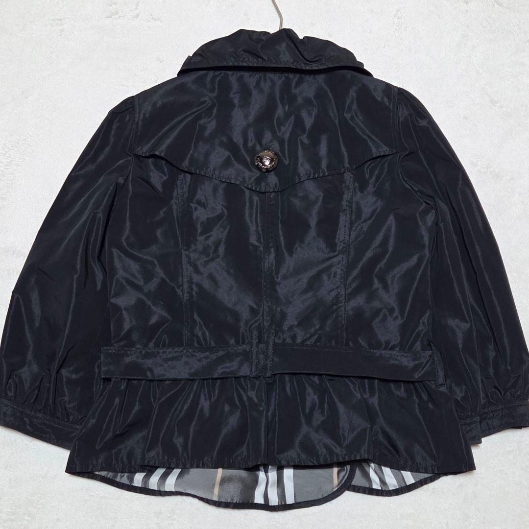 【極美品】BURBERRY ノバチェック ショートトレンチ 黒 M