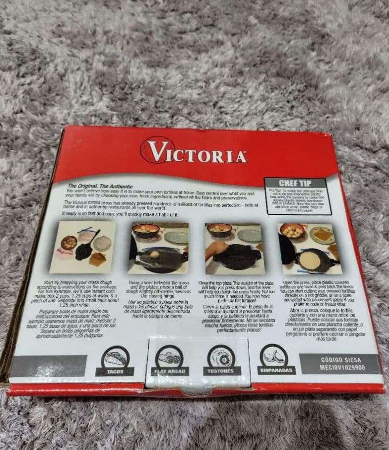 新品未開封　Victoria 6.5インチ トルティーヤプレス
