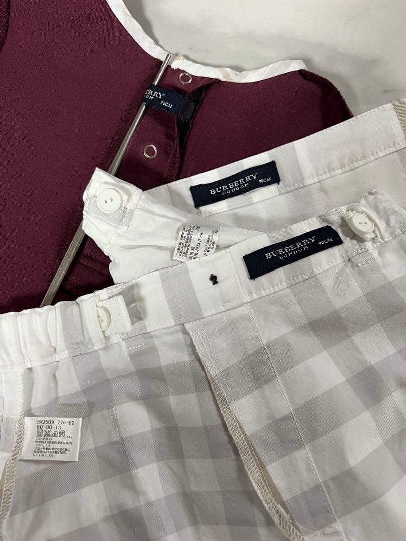 BURBERRY 90cm 同シリーズ スカート パンツ ワンピース 3点セット