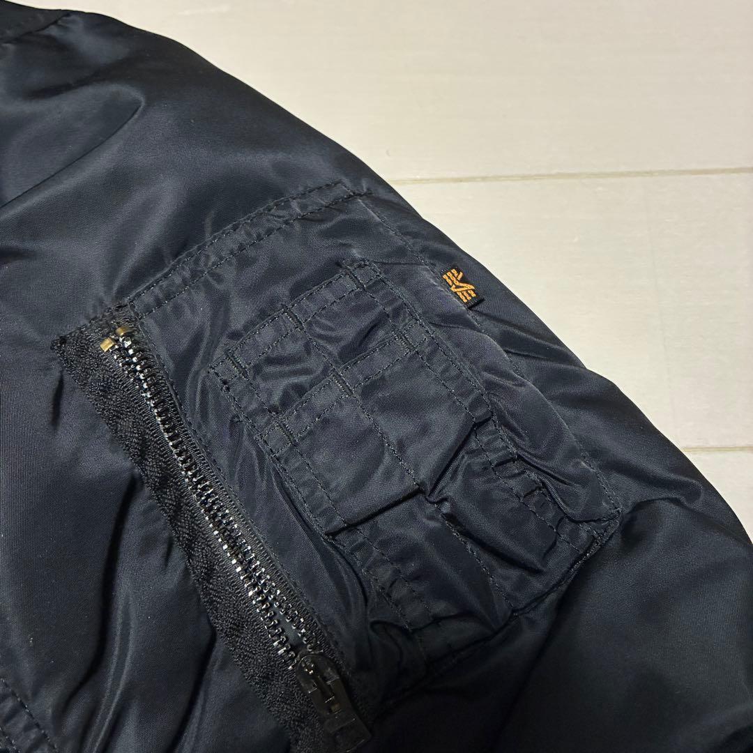 ふる アルファインダストリー MA-1 フライトジャケット 黒