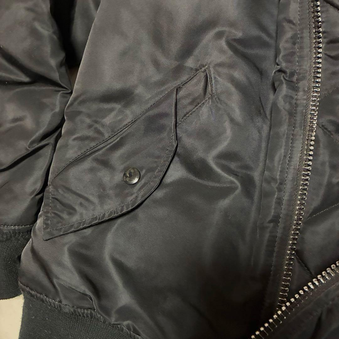 ふる アルファインダストリー MA-1 フライトジャケット 黒