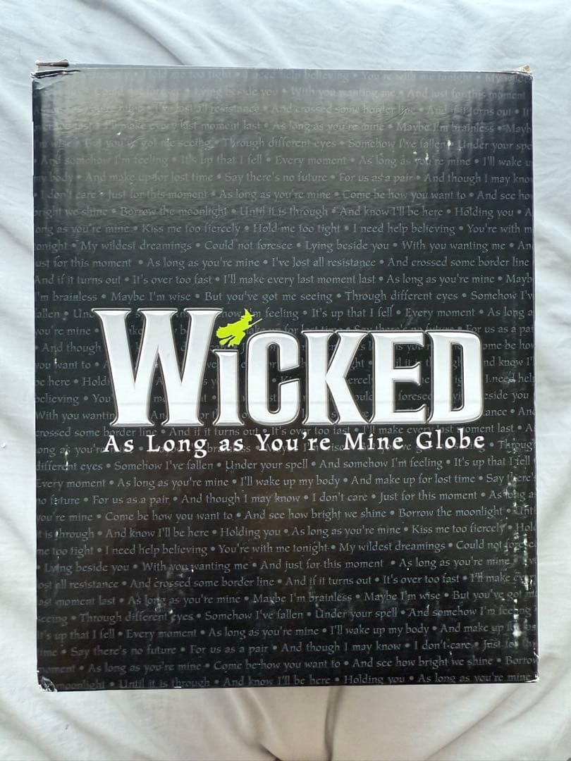 【ニノミー】Wicked スノードーム オルゴール ブロードウェイ