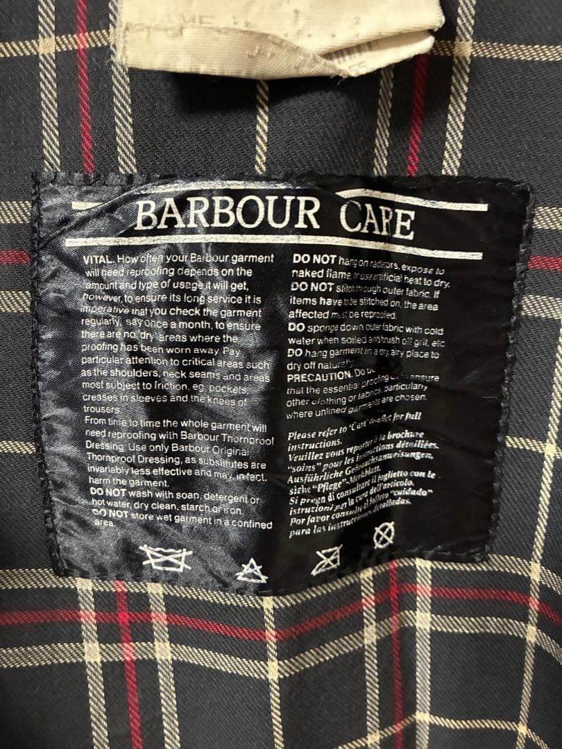 【3ワラント】Barbour ビデイル オイルドジャケット C44