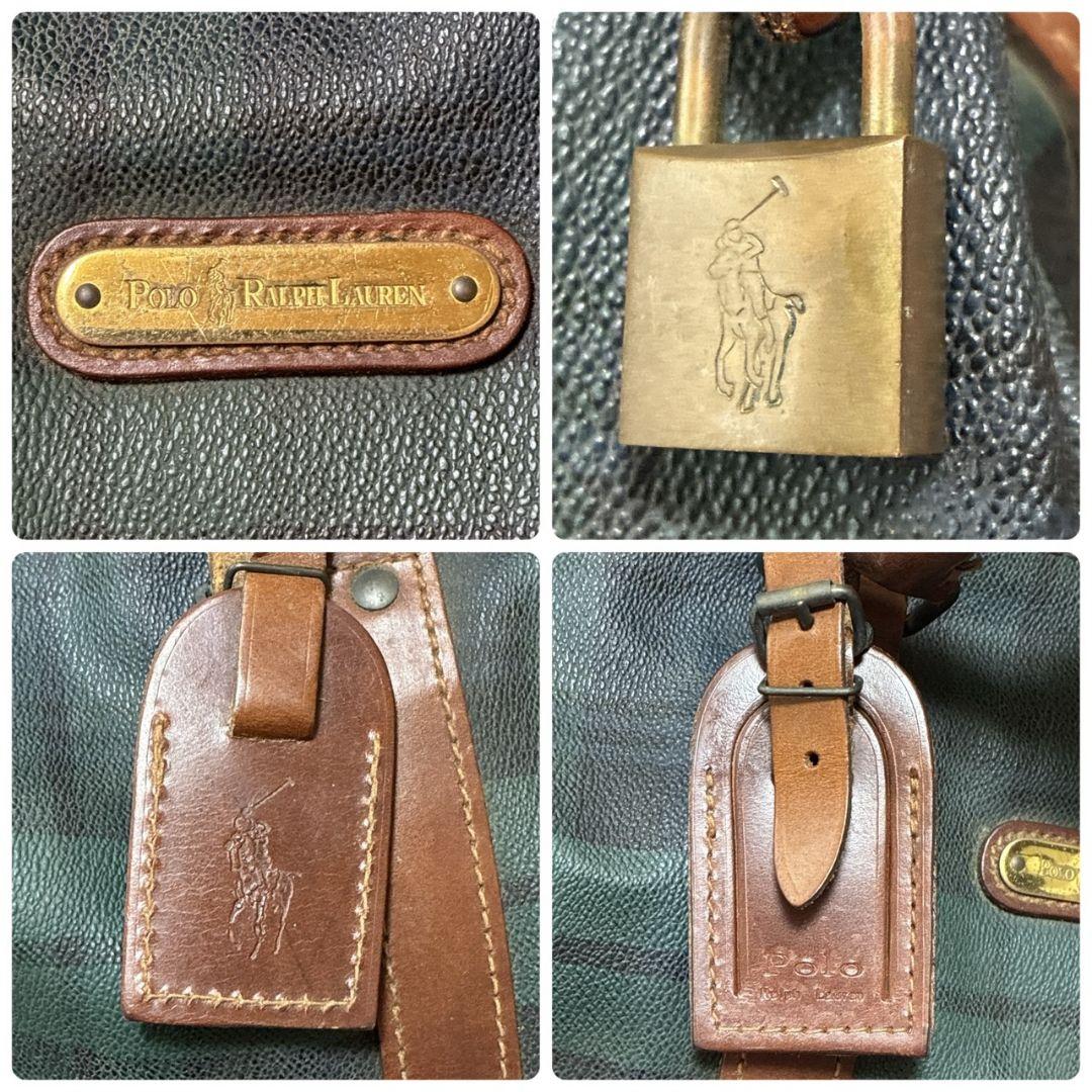 【美品】ポロラルフローレン ボストンバッグ 2way レザー ショルダー