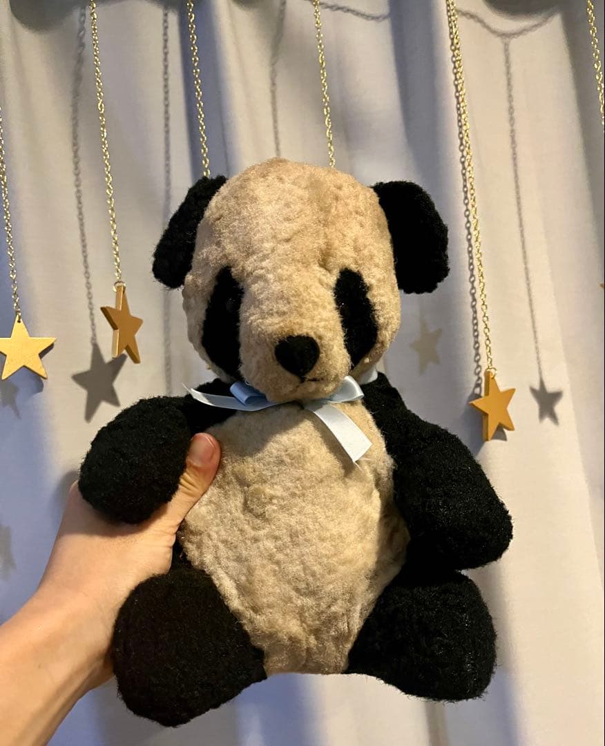 お値下げヴィンテージパンダちゃん　ビンテージ　アンティーク　テディベア