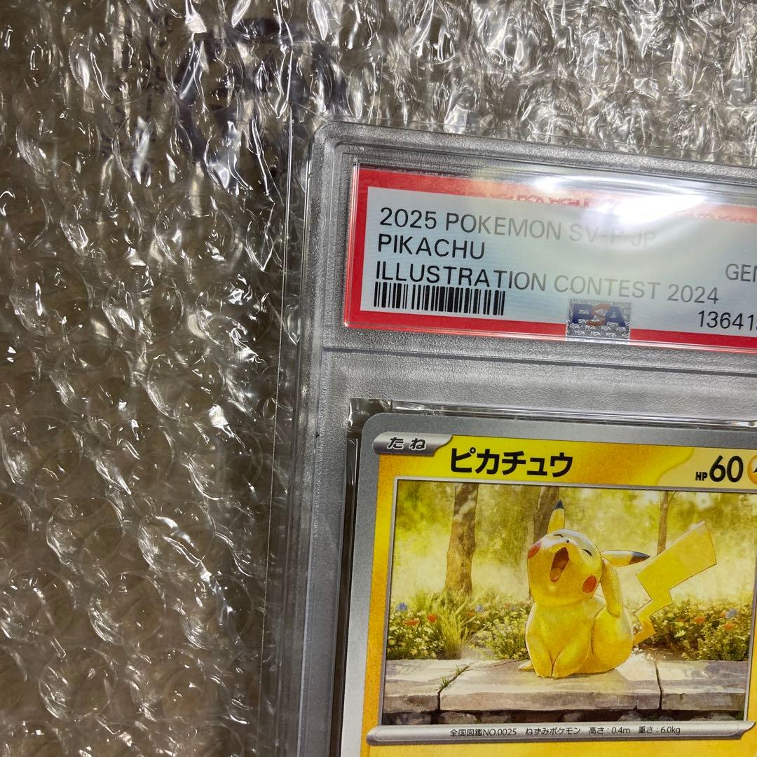 PSA10　ピカチュウ　2024 イラストコンテスト　あくび