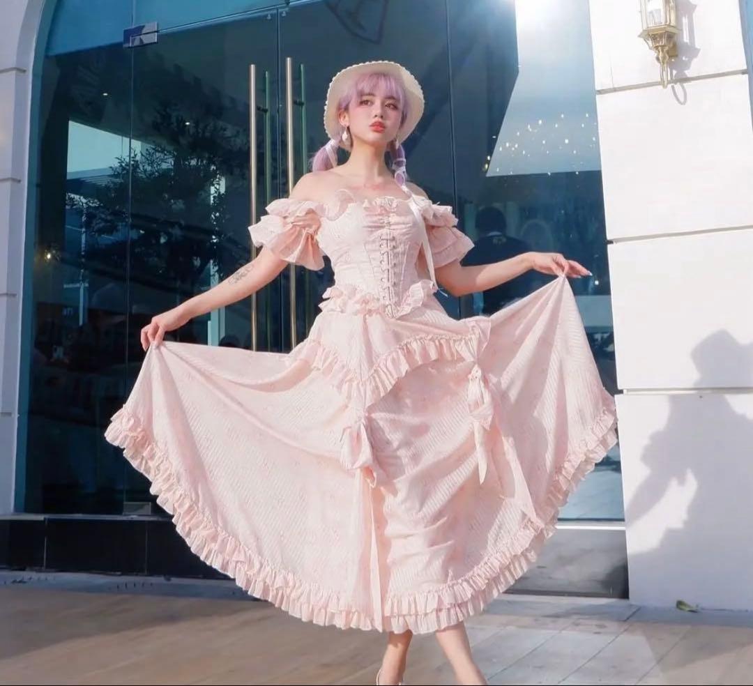 完売 lacemade 春桃と少女 コルセットドレス ワンピース