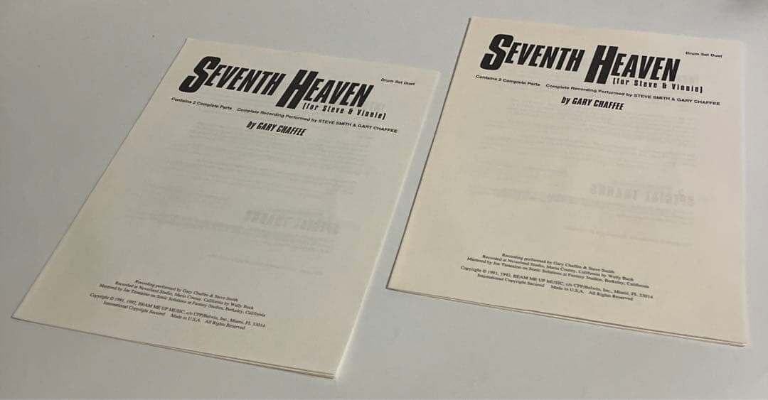 アート・デザイン・音楽 SEVENTH HEAVEN (for Steve & Vinnie)