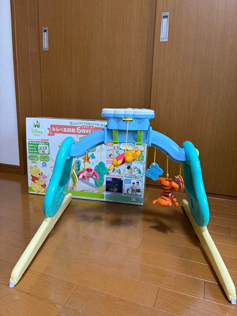 【美品/値下げ可】くまのプーさん えらべる回転6WAY ジム　プーメリー