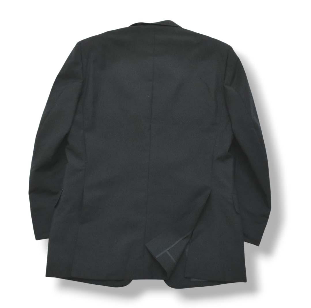 【モヘヤ混】 【金ボタン】 90s バーバリー テーラードジャケット 紺ブレ