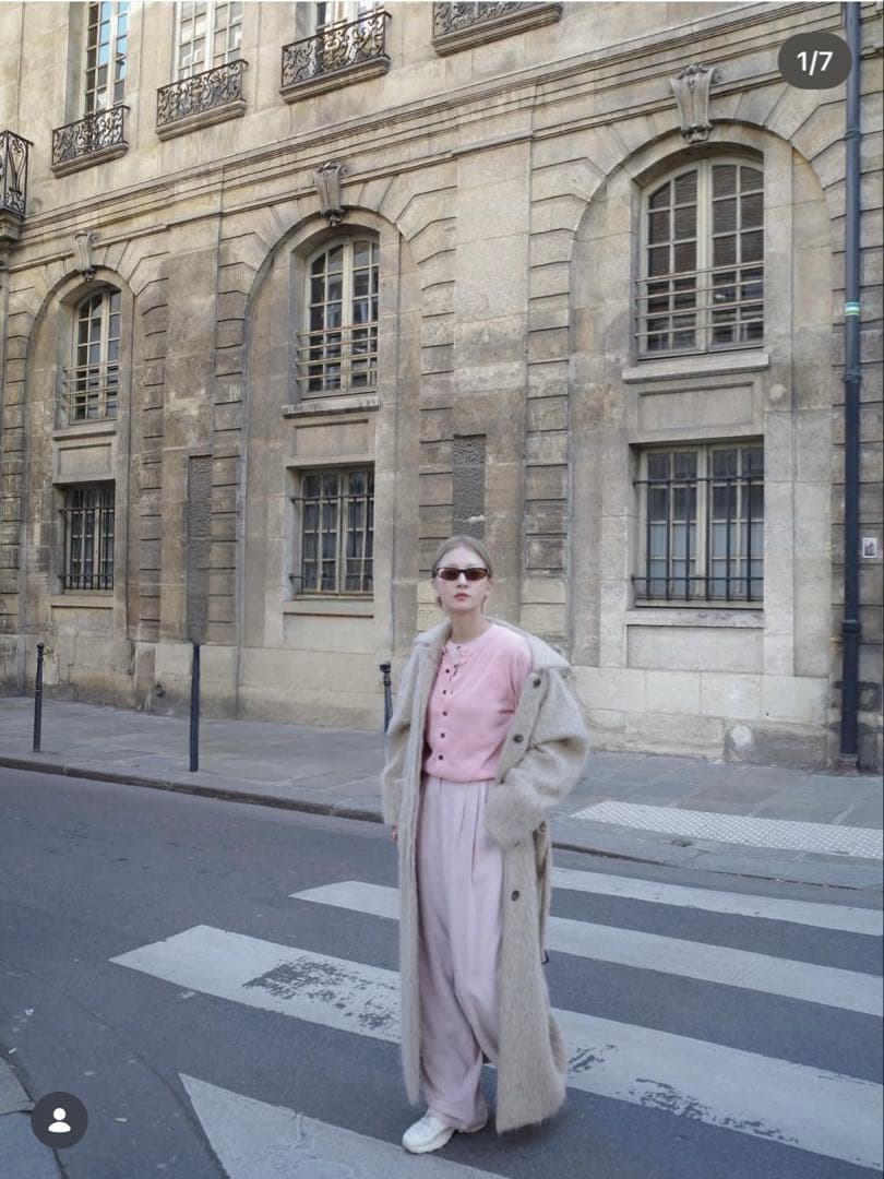 ジャケット・アウター CLANE LONG SHAGGY LADY MAXI COAT