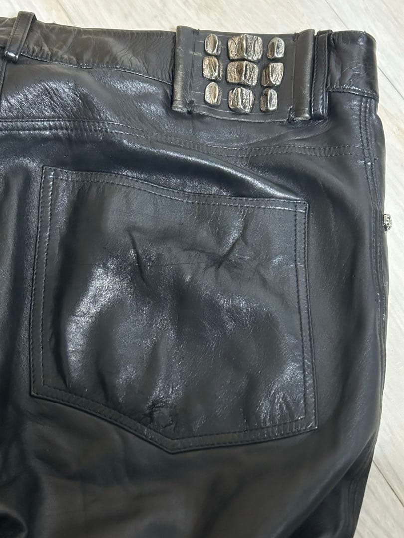 Roberto Cavalli レザーパンツ