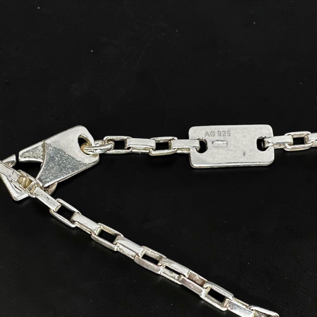 【美品☆箱付き】グッチ　GUCCI ネックレス　ダブルプレート　シルバー　925