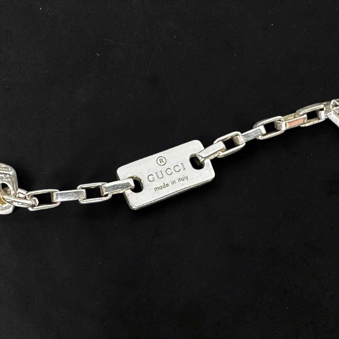 【美品☆箱付き】グッチ　GUCCI ネックレス　ダブルプレート　シルバー　925
