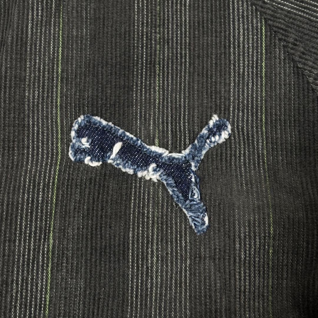 ゆうくん！超希少▲プーマ PUMA コーデュロイ ブルゾン デニム 刺繍ロ