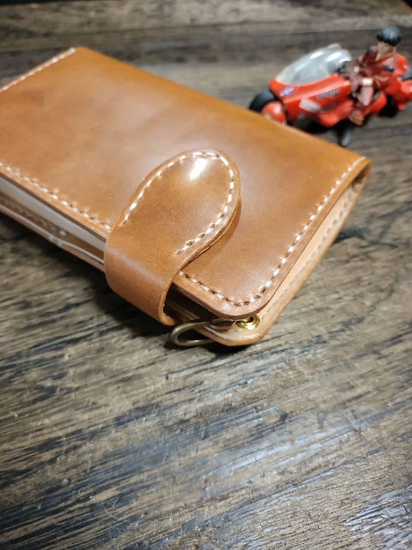 ワイルド仕様■Middle Leather Walletイタチョコ ホックマン
