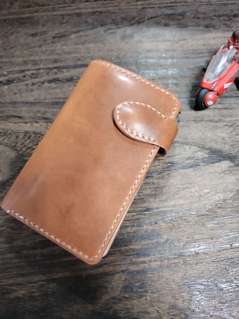 ワイルド仕様■Middle Leather Walletイタチョコ ホックマン