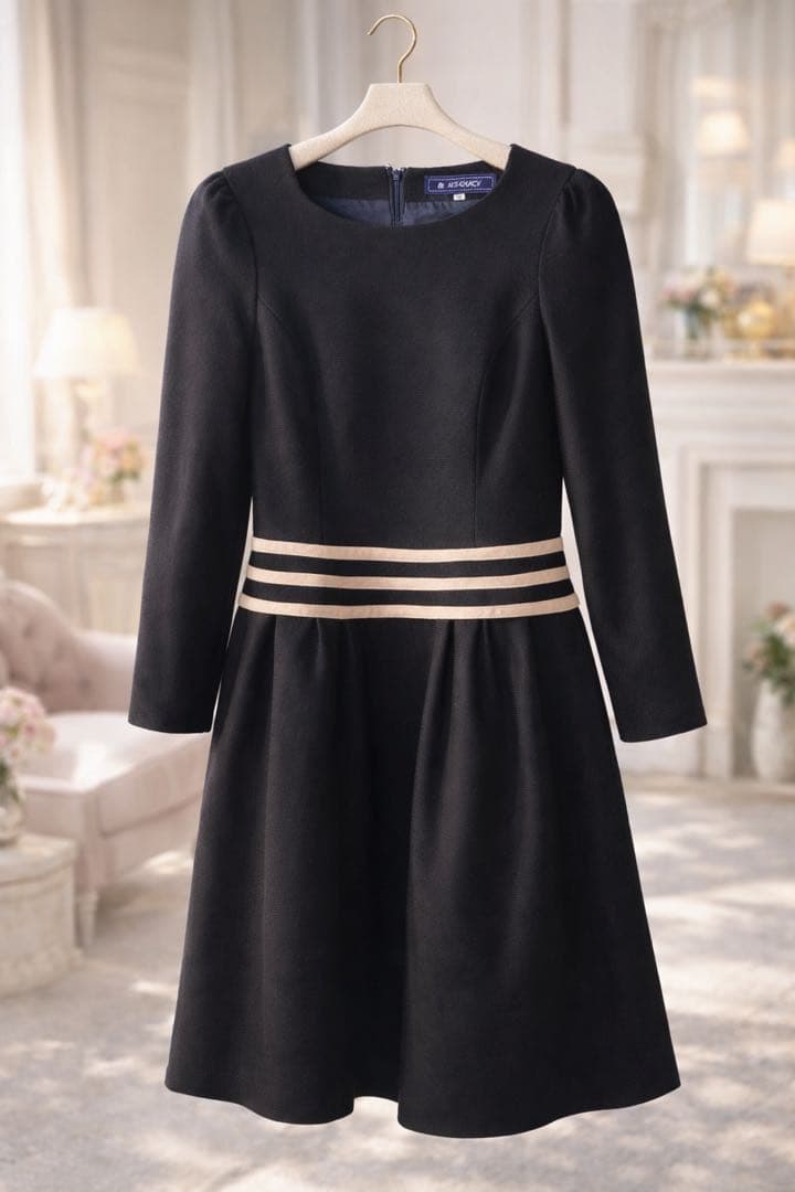 M’S GRACY 黒ワンピース 36 上品大人フェミニン