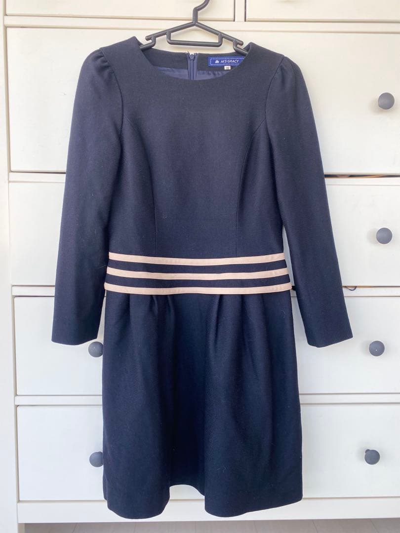 M’S GRACY 黒ワンピース 36 上品大人フェミニン