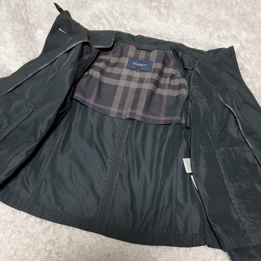希少✨極美品✨バーバリーロンドン✨大きいサイズ✨トレンチコート　ショート丈　黒