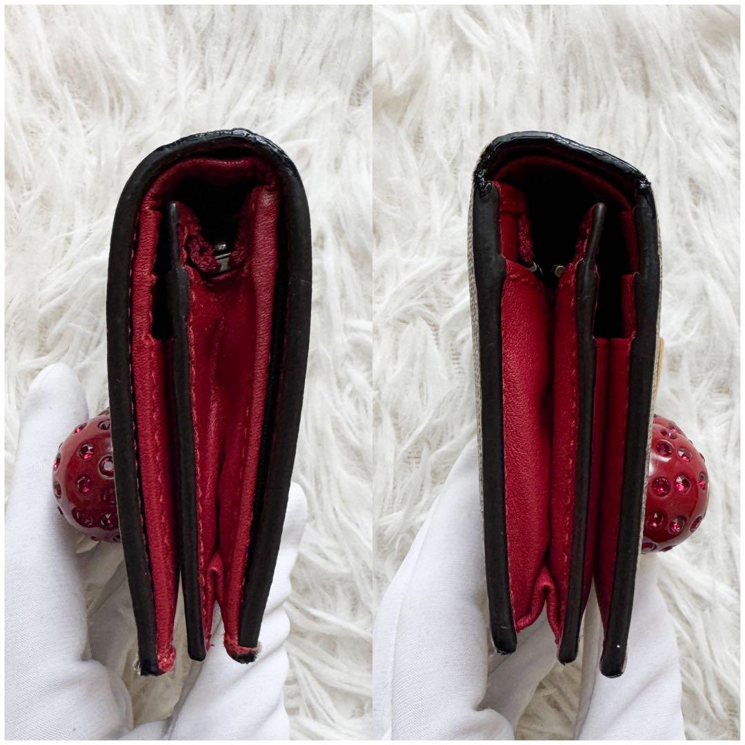 グッチ 折り財布 さくらんぼ チェリー インターロッキング GGシュプリーム