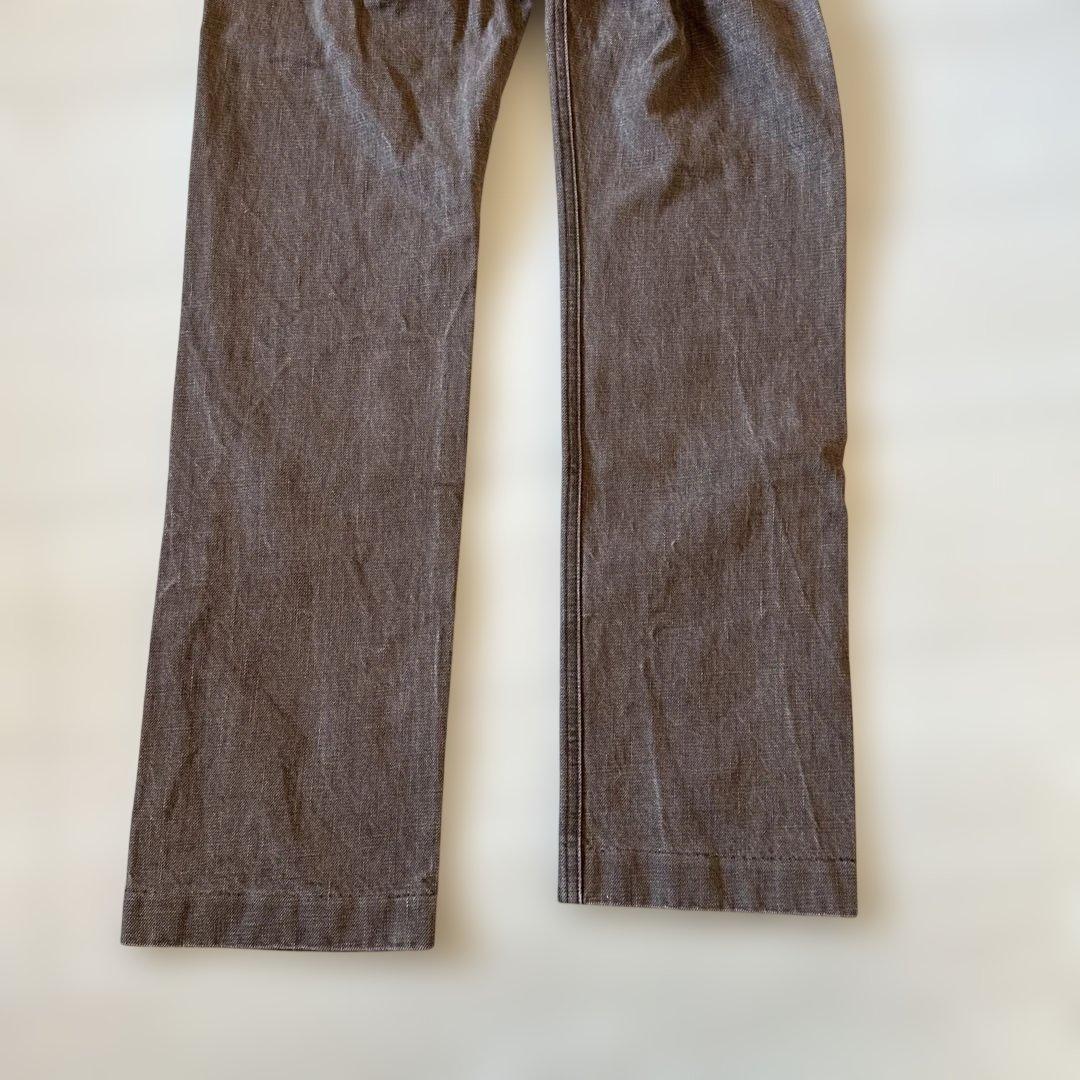 パンツ SHISHIKUI BASIC JEANS BROWN 24 +5cm