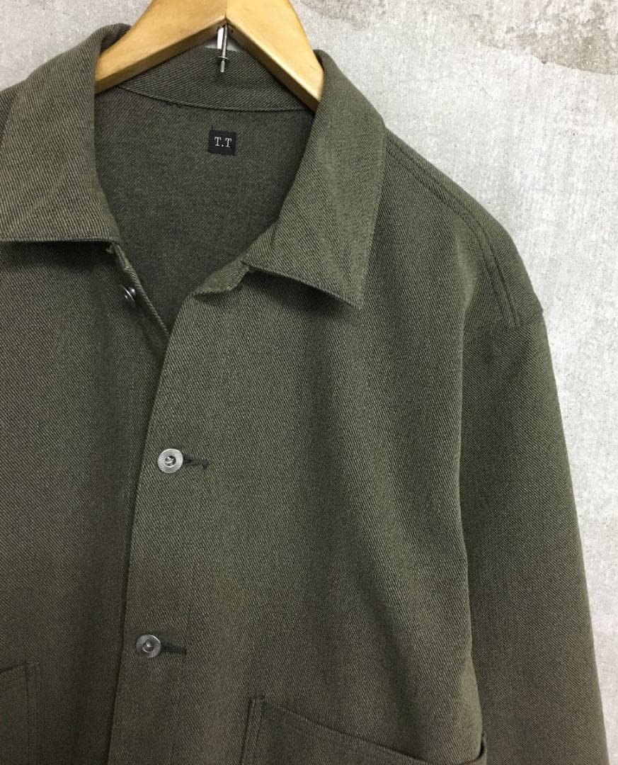 タイガタカハシ 美品 Lot.303 カバーオール ジャケット サージ グリーン