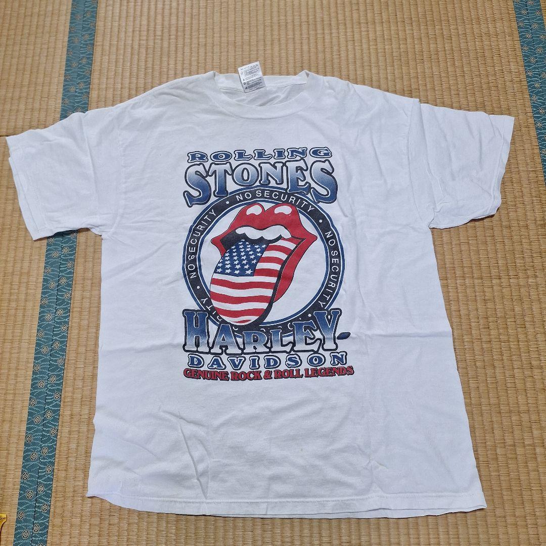 Rolling Stones & Harley Davidson Tシャツ XL