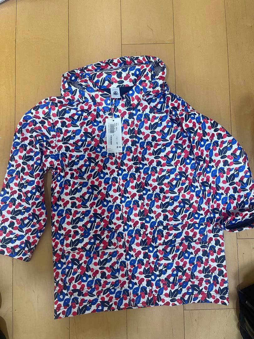 【新品未使用】Petit Bateau 子供レインコート　プチバトー