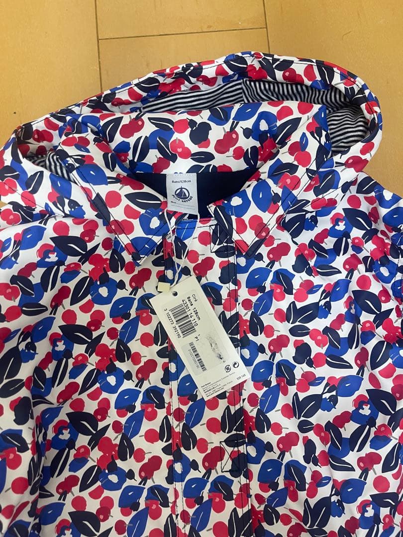 【新品未使用】Petit Bateau 子供レインコート　プチバトー