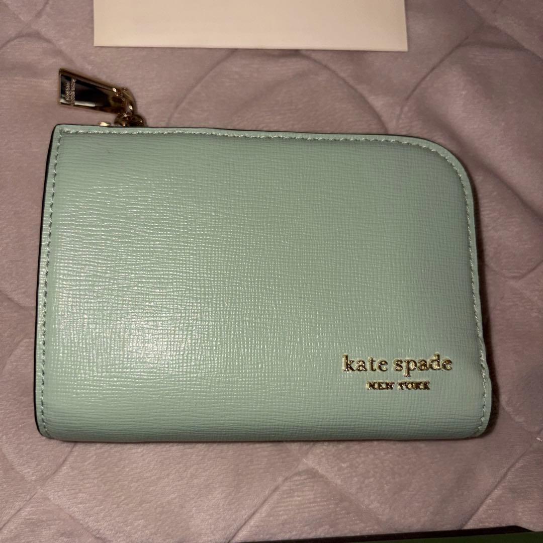 kate spade 二つ折り財布 ピスタチオアイス ウォレット